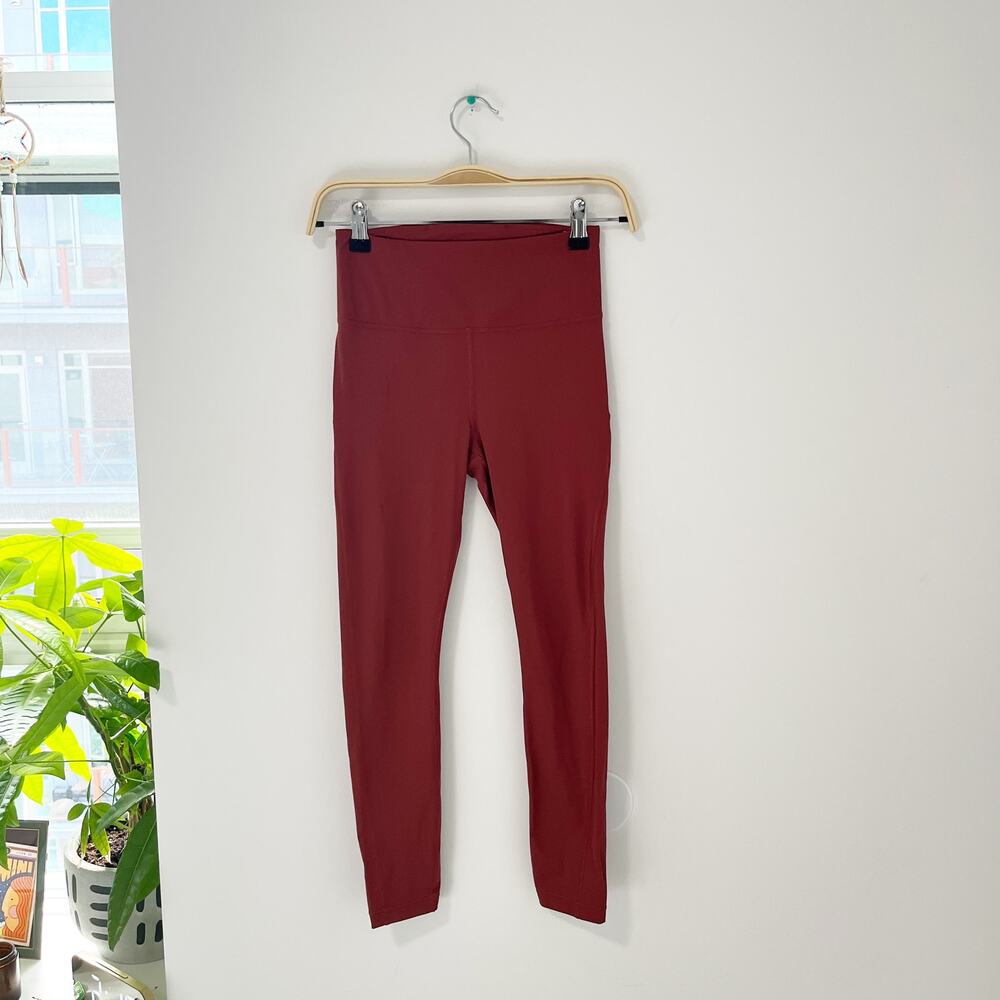 Athleta Red Ultimate Stash Pocket 7/8 Leggings Size XXS